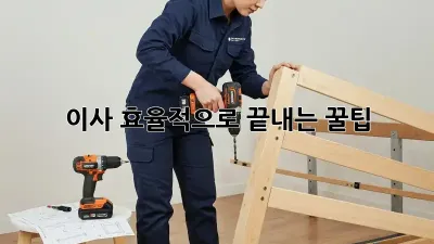 이사, 효율적으로 끝내는 꿀팁! ✨