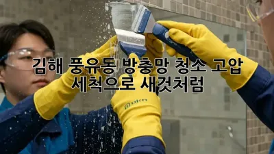김해 풍유동 방충망 청소🧹✨ 고압 세척으로 새것처럼!